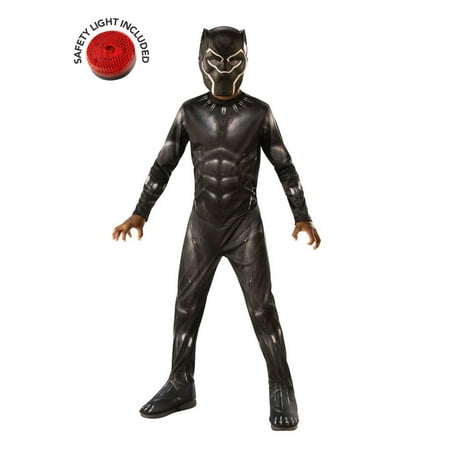 Avengers Endgame Black Panther Costume Kit With Safety Light Kids M