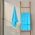 thumbnail image 4 of GLAMBURG Premium Cotton 4 Pack Bath Towel Set - 100% Pure Cotton - 4 Bath Towels 27x54 - Ideal for Everyday use - Ultra Soft & Highly Absorbent - Turquoise Blue, 4 of 7