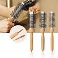 thumbnail image 2 of Professional Round Metal Hairbrush for Blow Drying Efficient Long Hair Styling, 2 of 18