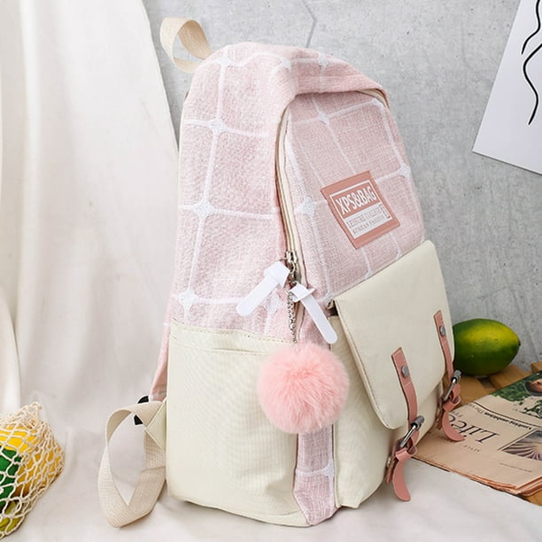 Bolsa de la pluma de la impresion 4pcs de la tela escocesa de la moda de las mujeres de los cosmeticos de hombro Mochilas Tmvgtek Para Estrenar Walmart en linea