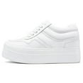 thumbnail image 3 of CMR CHAMARIPA Elevator Shoes For Women - Height Increasing Shoes For Ladies - White Wedge Sneakers 8 CM / 3.15 Inches, 3 of 7