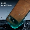 thumbnail image 6 of Dteck Magnetic Case for Google Pixel 7A ,Slim Leather+TPU Case Compatible with MagSafe Shockproof Back Phone Cover for Google Pixel 7A,Brown, 6 of 10
