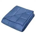 thumbnail image 4 of Gymax 20 lbs Cooling Weighted Blanket Luxury Cooler Version Cotton 60'' x 80'' & Glass Beads Blue, 4 of 8