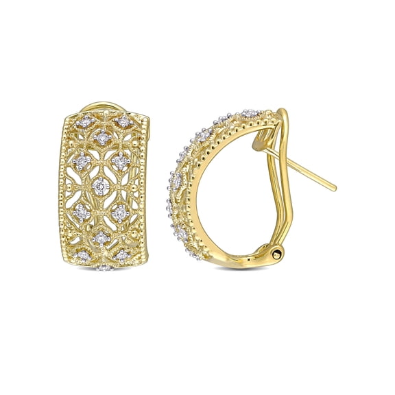 Everly Women's Diamond 14k Yellow Gold Earrings