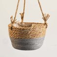 thumbnail image 5 of Cheer.US Hand Woven Knitted Straw Rope Hanging Planter Baskets Flower Pot Holder Containers Storage Organizer&nbsp;| Hanging Pots for Indoor | Hanging Basket for Rustic Home Decor, 5 of 7