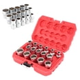 thumbnail image 3 of Juego de vasos con estrías universales DR de 1/2 pulgada SAE/métrico 12 puntas 16 piezas para automóvil ANGGREK Otros, 3 of 8