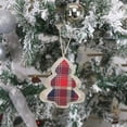 thumbnail image 3 of 4 Pcs Burlap Christmas Ornaments Set, Funny Unique Mini Christmas Tree Ornaments Bulk, Rustic Christmas Decorations Clearance Decor, Small Red Plaid C, 3 of 5