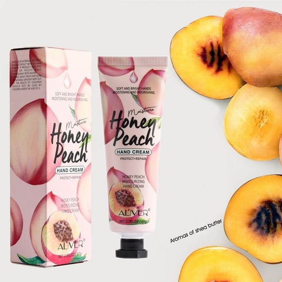 Aliver Hand Cream with Peach, Honey & Glycerin,24 Hour Moisturizing, Repairing, Extra-Rich Hand Lotion for Hand Cream Travel Size