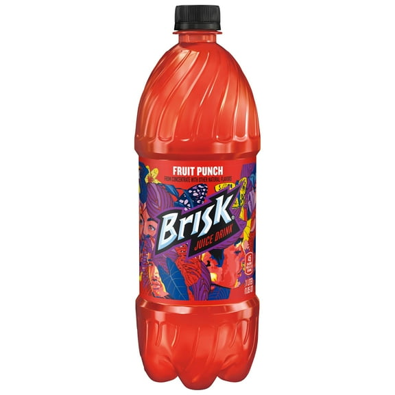 Lipton Brisk Fruit Punch Juice, 1 Liter, Bottle
