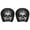 D, variant on Halloween Pale Ghost Specter Car Interior Decoration, 2‑Pack Eerie Pale Female Ghost Face Slip‑on Headrest Covers, Universal Vehicle Seat Head Rest Protector for Haunted‑Car Theme Styling