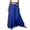 Blue, variant on Long Skirts for Women Cotton Linen Maxi Skirt, Elastic High Waist A-Line Skirt, Solid Color Flowy Long Skirt, Casual Boho Swing Skirt with Pockets,Beige L