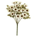 thumbnail image 2 of Chrysanthemum Simulation Bouquet Small Daisy Autumn White, Artificial Fall Flowers Mums Silk Floral Faux Plant Arrangements for Home Decor Indoor Outdoors Porch Pots Planter Decorations, 2 of 9