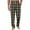 Dark Green, variant on Men's Knitted Fashionable Printed Pocket Casual Pants, Plaid Pajama Pants for Home, Sleep and Lounge Wear,Beige,L