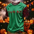 thumbnail image 2 of Ruiwill Halloween Shirts For Boys Size 12-13 Years Boys Halloween Tshirt Short Sleeve Letter Print Funny Fall Kids T-Shirts, 2 of 4