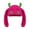 Hot Pink, variant on Devil Horn Beanie, Knit Skull Cap with Long Pointed Ears and Horns, Edgy-Cute Hat for Halloween, Cosplay, Concerts and Alternative Fashion Beige