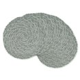 thumbnail image 1 of Design Imports Set de Table Tissé en Polypropylène Rond Aubergine Set de 6, 1 of 8