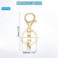 thumbnail image 2 of Uxcell Lobster Claw Clasps Keychain, Metal Swivel Clasp Clip Hooks Swivel Trigger Clips with Flat Split Keychain Ring Little Lobster Clasp for DIY Crafts Jewelry Making Gold Tone, 2 of 6