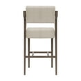 thumbnail image 5 of Bellamy Studios Snyder Upholstered Wood Bar Height Stool, Aged Gray, 5 of 10