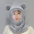 thumbnail image 2 of QASIEATN Women's Comfortable Beanie Hats Womens Knitted Warm Hat Scarf Warm Hat Trendy and Versatile Hat Fall Fashion Accessories, 2 of 3