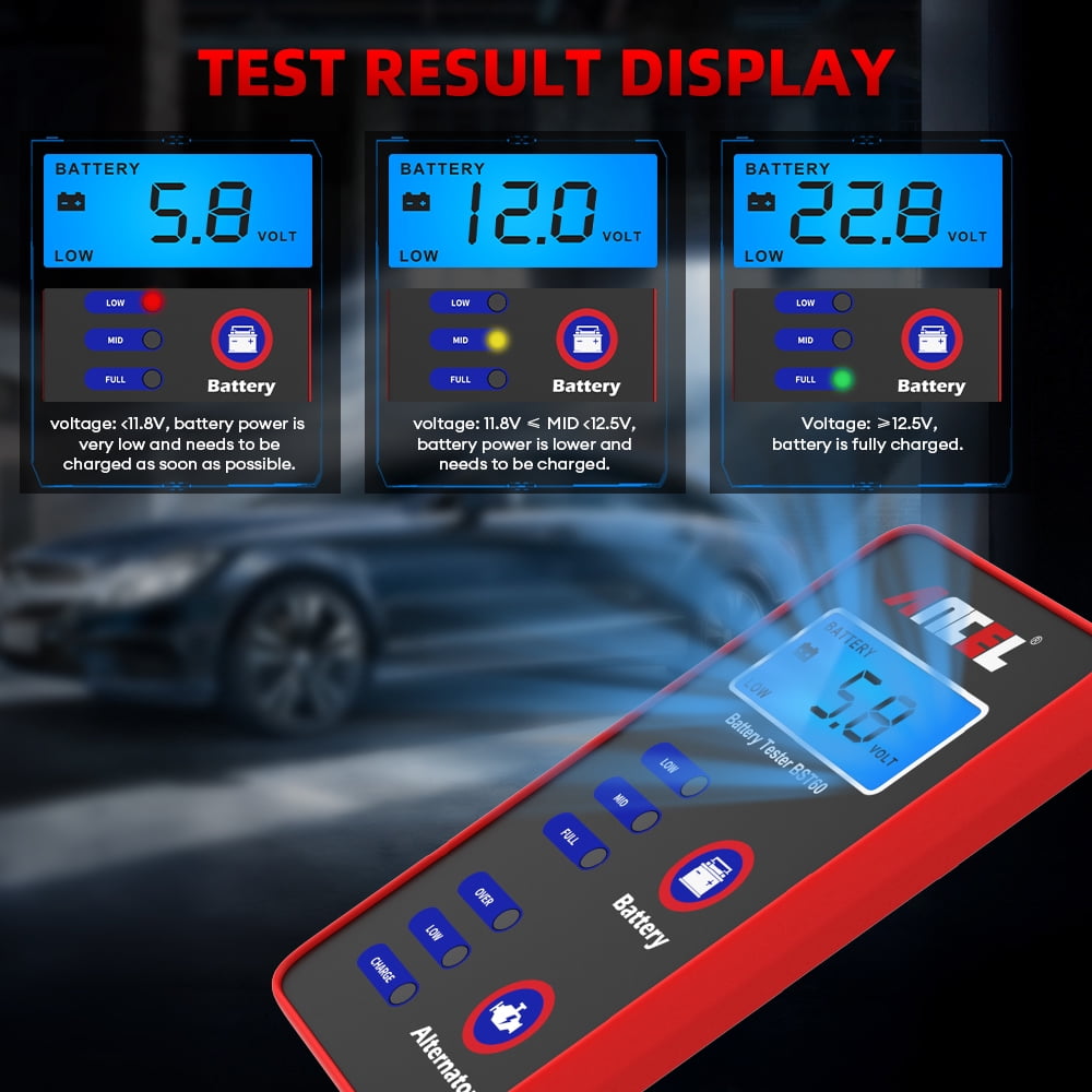Buy ANCEL BST60 Car Battery Tester 12V24V Batteries Digital Analyzer