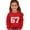 AB770 Red, variant on Tisuna Crewneck Sweatshirt For Girls Child 67 Print Long Sleeve Pullover Tops Fashion Breathable Kids Spring Autumn Casual Wear Size 2-3 Years Black