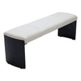 thumbnail image 6 of Mur Bench White Bench, Modern Style, Seats up to 2, Plywood, Indoor Living, 6 of 8