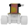 thumbnail image 1 of Plastic Electromagnetic Valve for Water Supply, N C Normally Closed Stable, Moisture Proof, DN20 Thread, DC 12V, Automatic Cleaning, Solar Water Heater, 1 of 7