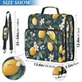 thumbnail image 2 of FORMRS Zipper Binder with Shoulder Strap 2-inch Ring 500 Sheet Capacity File Bag, Floral Lemons, 2 of 5