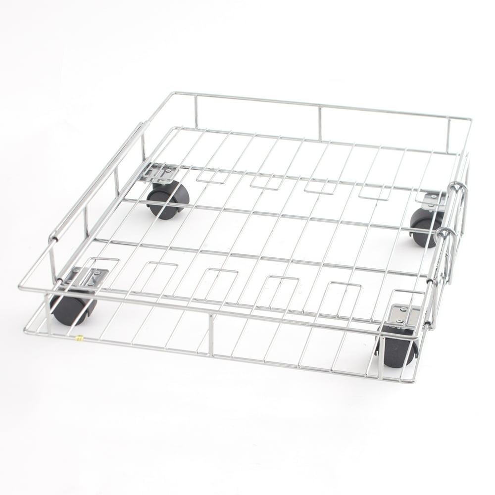 Expandable Rolling Metal Storage Basket Home and Kitchen Storage