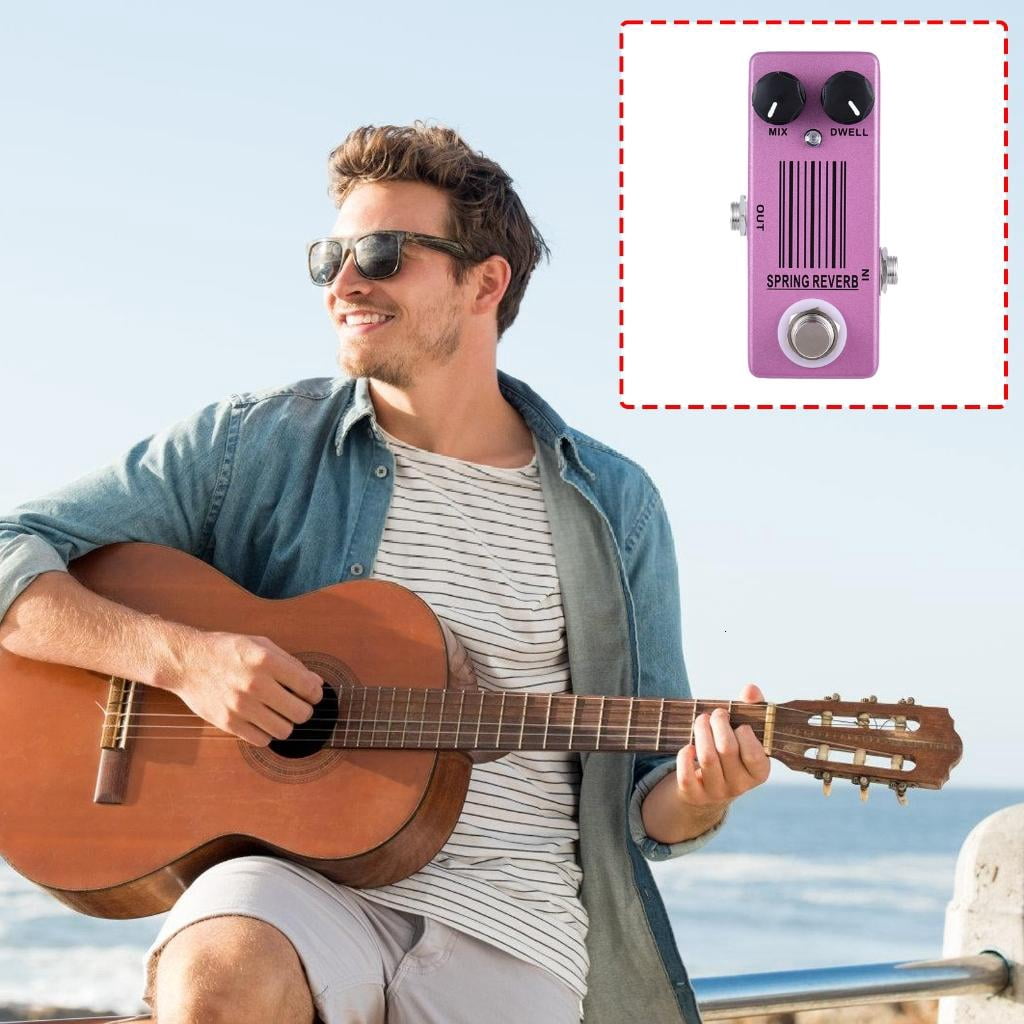 Yihuala Practical Small Guitar Reverbs Pedal Reverbs Effects Box Rich Spatial Depth and Easy to Use Controls
