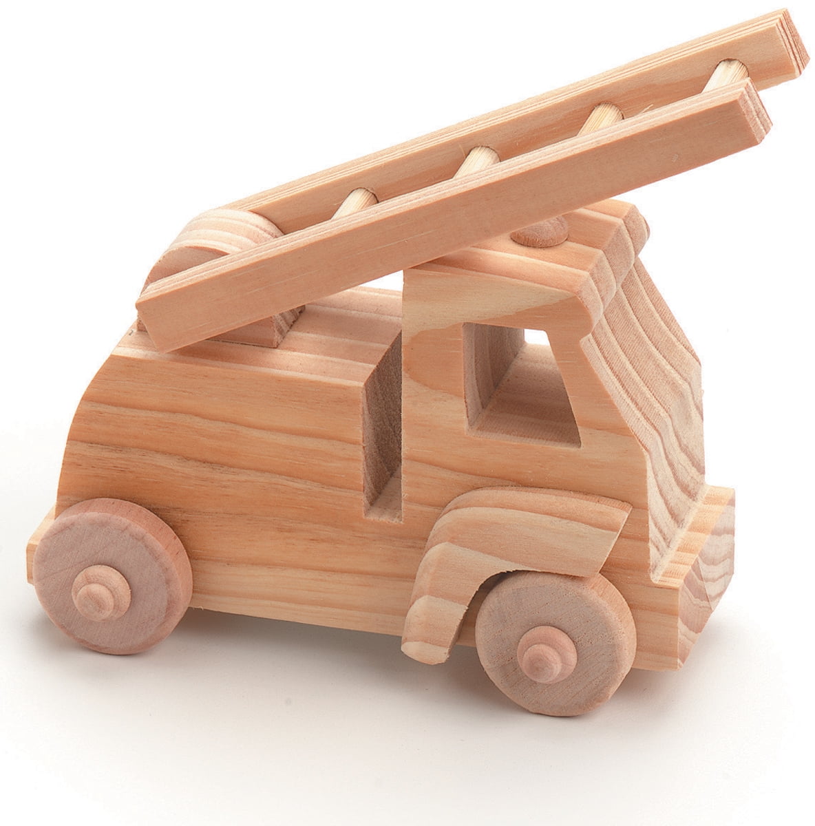 unfinished wood truck