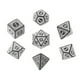 thumbnail image 2 of Juego de mesa de Dados poliédricos 7 piezas Hugo DND RPG MTG blanco, 2 of 7