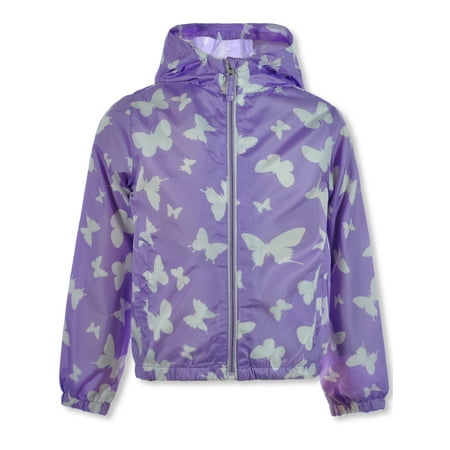 

Pink Platinum Girls Butterfly Windbreaker - lilac 3t (Toddler)