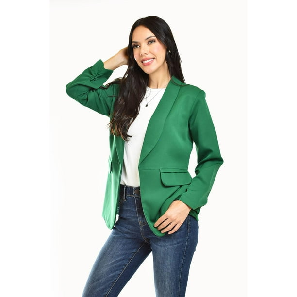 Blazer manga 3/4 Roman Fashion /Juvenil, 12255 (Verde Kelly) verde G