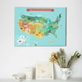 thumbnail image 6 of Naloa USA Tourist Map Print Canvas Picture,Wall Pictures, Modern Decorative Poster,Art Prints for Bedroom, Toilet, 40 x 30 cm, Built-in Wooden Frame, 6 of 6