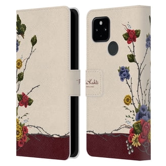 Coque Livre Cuir HEAD CASE DESIGNS Fleurs Pour OPPO - Portefeuille Et Support