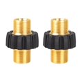 thumbnail image 1 of ARCADORA 2Pcs M22 14mm Brass Pressure Washer Adapter 5000 PSI Male Thread Connector Hose Gun High Compatibility Durable Easy Connection, 1 of 4