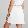 thumbnail image 4 of QTBIUQ Girls Cargo Skirt Elastic Waist A-Line Short Skirt with Pockets Casual Summer Skirt, 4 of 9