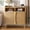 Oak, variant on Easoger 39" Buffet Sideboard Cabinet, Mid Century Modern Console Cabinet with Roller Shutter Sliding Doors & Adjustable Shelves for Living Room, Oak color