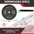 thumbnail image 2 of BalanceFrom 90LB Olympic Curl Barbell Set，Includes 4FT Curl Bar & 2-Inch Cast Iron Weight Plates, Dumbbell Clips，Strength Training Set, for Home Gym, Multiple Packages, 2 of 6