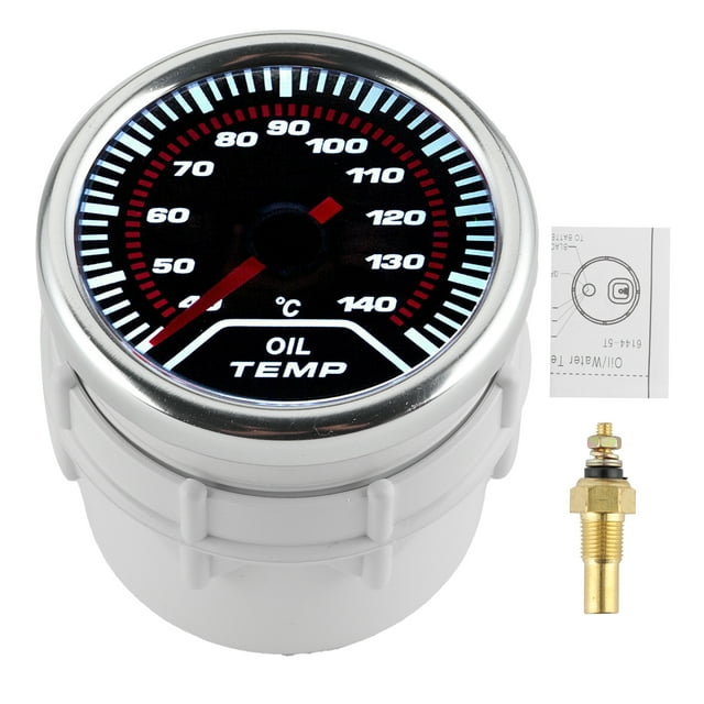 Oil Temp Gauge,Oil Temp Gauge Car Oil Temperature Gauge Car Accessory Effortless Installation