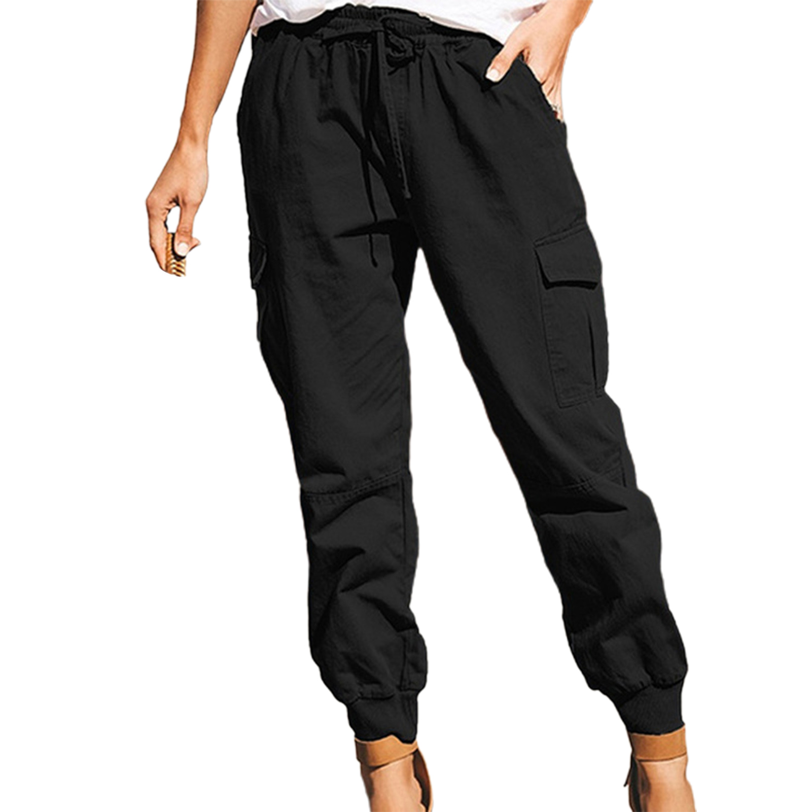 Multi Pockets Women Pants Streetwear 
