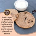 thumbnail image 5 of New Grains Artisan Cinnamon Raisin Bagels 16oz | Gluten Free Bagels with Texture of The Soft & Chewy Raisin Bagels | Handcrafted Organic Raisin Bread Perfect for Making Quick Easy Breakfast | 2 Pack, 5 of 6