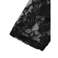 thumbnail image 6 of Gvmfive Women Plus Size Casual 3/4 Sleeve Lace See Through Tops Irregular Tunic Blouse Shirt, 6 of 7