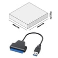 thumbnail image 3 of Adaptador Adaptador USB a SATA 20/50CM USB3.0 Cable convertidor SATA para portátil SSD de 2,5 pulgadas, 3 of 8