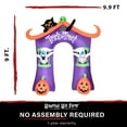 thumbnail image 3 of Haunted Hill Farm 9 ft Inflatable Pre-Lit Trick or Treat Walkway Arch with Black Cat, Jack-O-Lantern and Ghost, HITOTARCH091-L, 3 of 16
