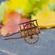 thumbnail image 2 of Modelo de Carrito, Carrito en Miniatura, Figuritas de Hadas, Rueda en Miniatura, Accesorio de Carretilla para Niños Pequeños, Carrito de Jardín, Juguete en Miniatura, 2 of 5