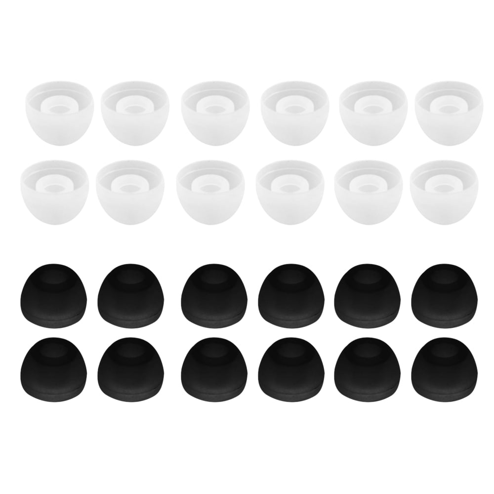 12 Pairs 24 PCS S M L Silicone 4.5mm Earbud Cushion Replacement Headphone Headset Ear pads Gel Covers Tips