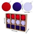 4th of July Accessories Independence Day Velvet 6CM 12pcs Paper Box Set