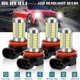 thumbnail image 1 of 4x H11 H9 H8 LED Headlight Kit High/Low Beam Fog Driving Bulbs 6500K Xenon White, 1 of 5